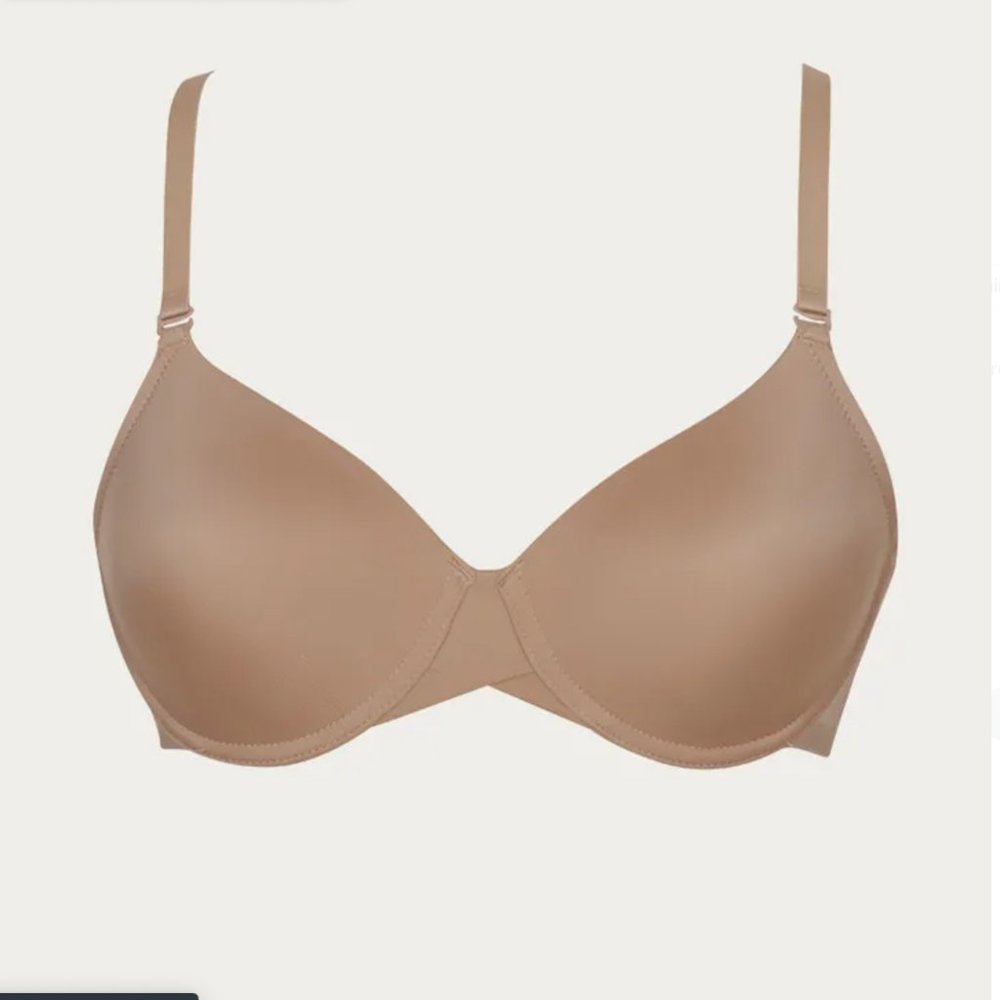 Zivame Padded Wired 3/4th Coverage T-Shirt Nude Bra